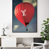 Lámina Red Hot Air Balloon