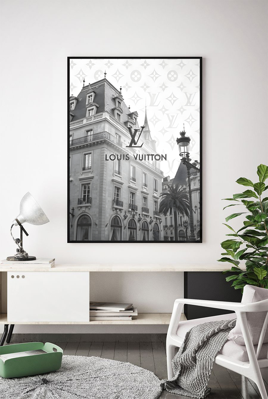 Lámina Louis Vuitton black & white