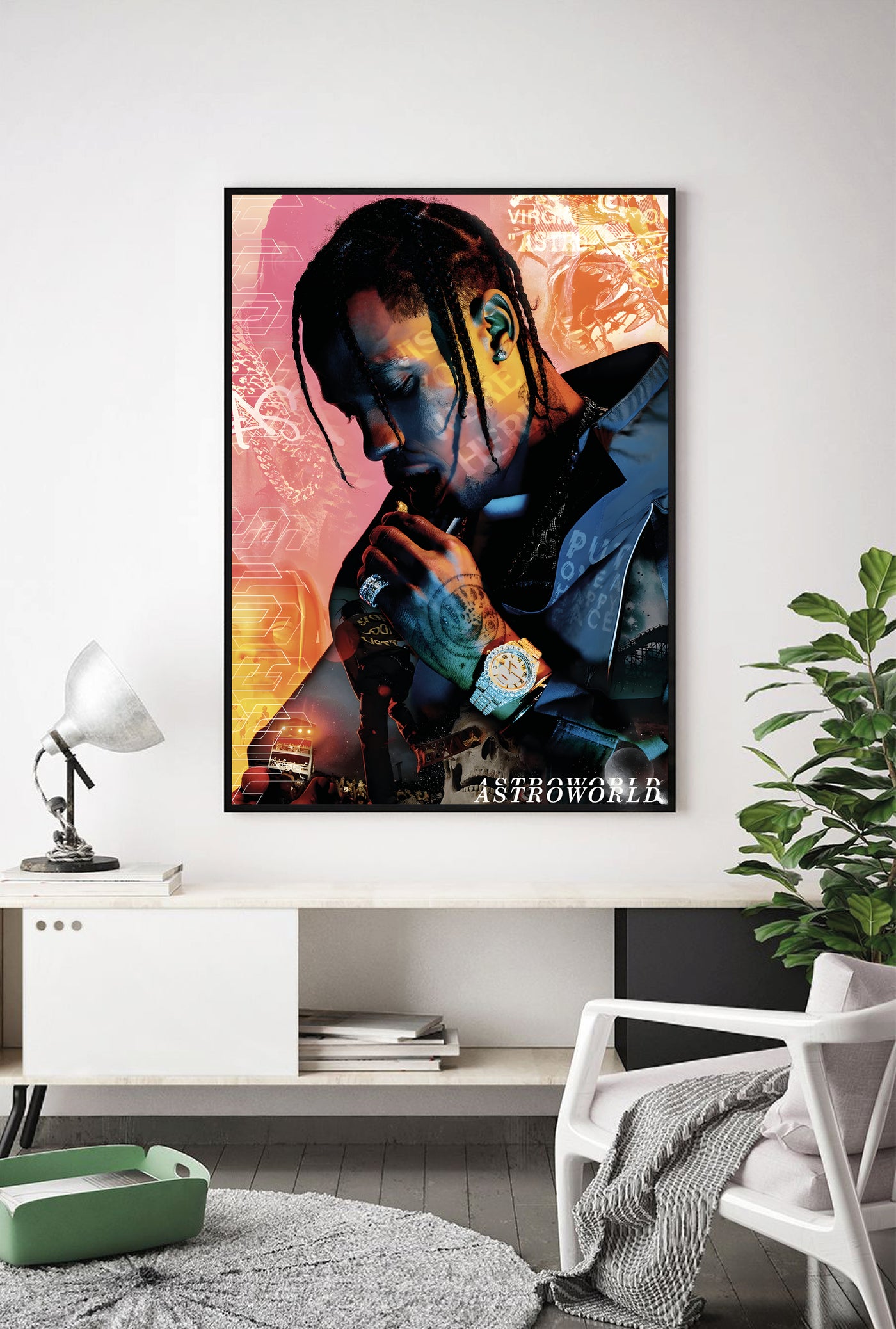 Lámina Travis Scott wall