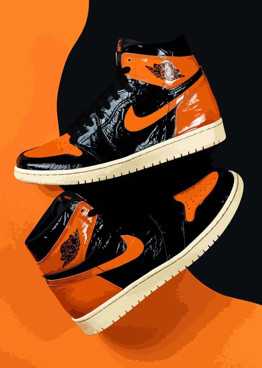 Lámina Jordan 1 Retro High Shattered Backboard