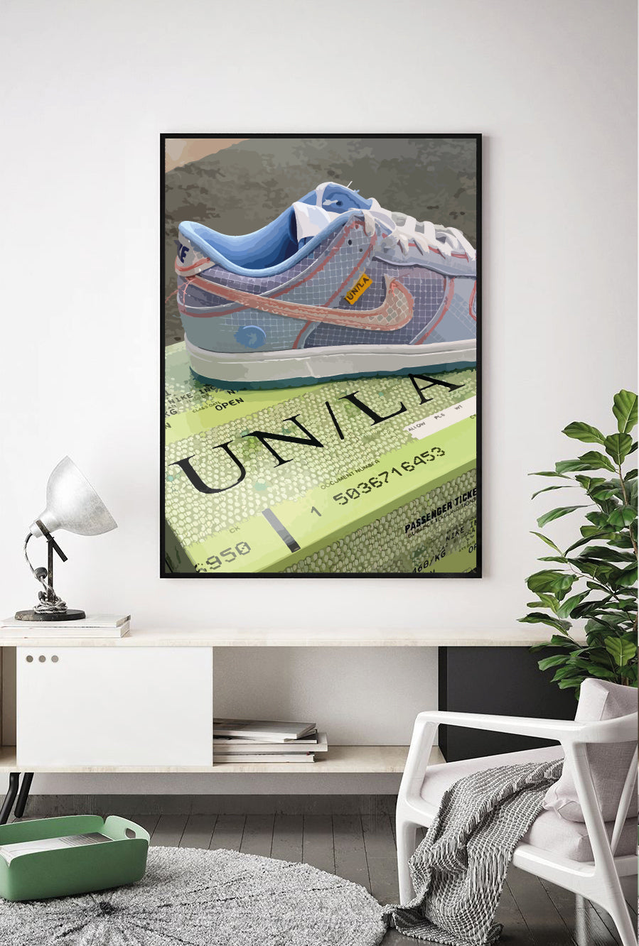 Lámina Dunk Low x Union Argon