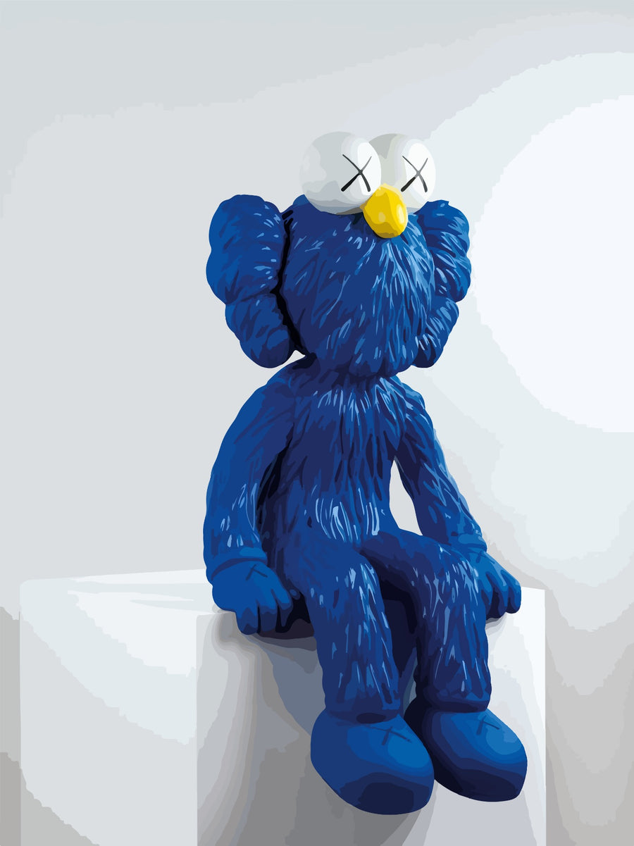 Lámina Kaws Azul