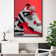 Lámina Jordan 4 Fire Red
