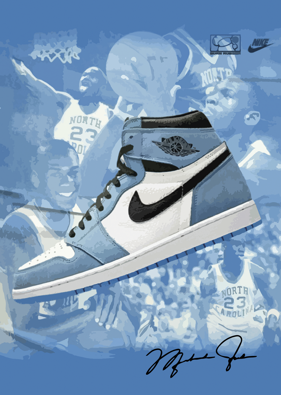 Lámina Jordan 1 UNC "Firma Michael Jordan"