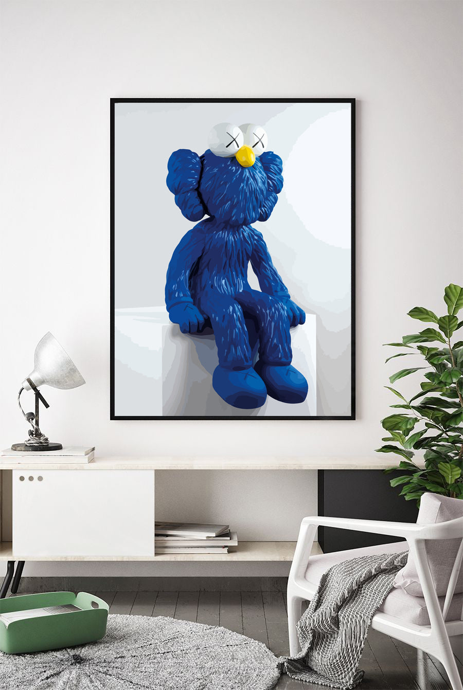 Lámina Kaws Azul