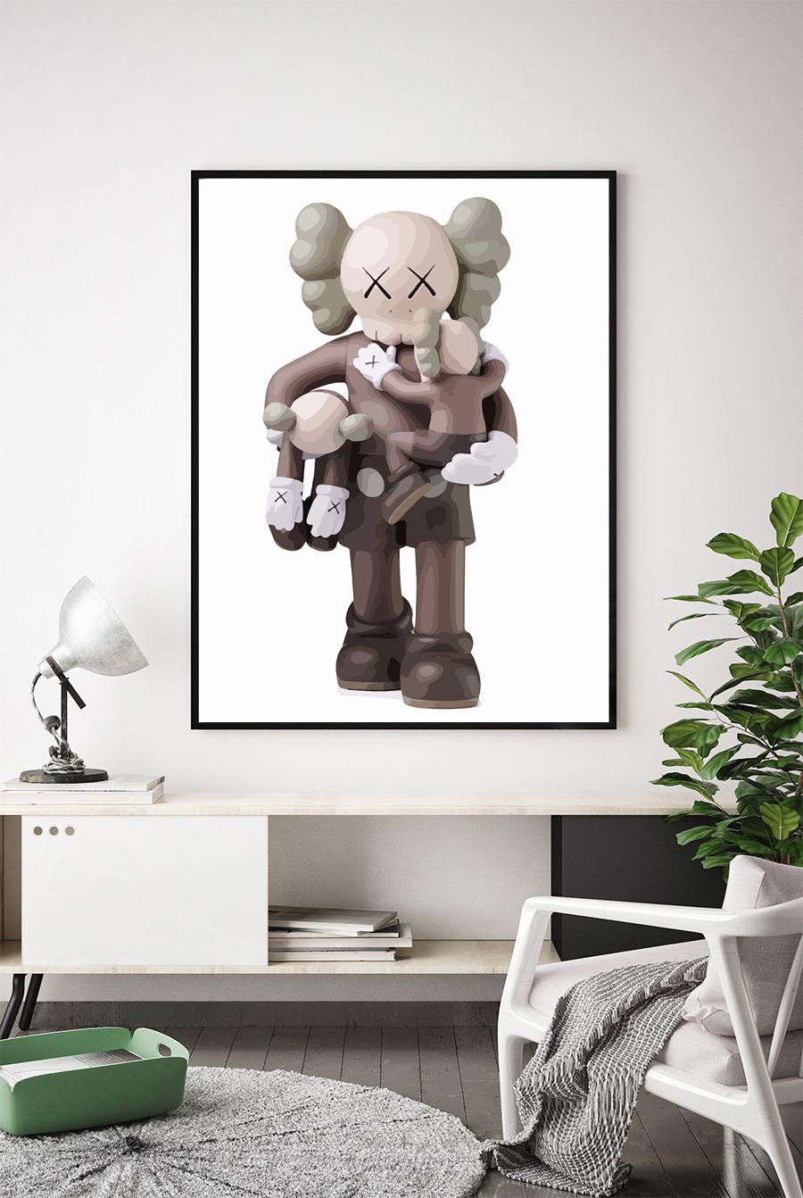 Lámina Kaws Gris